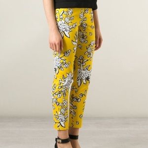 RED Valentino yellow floral pants 48